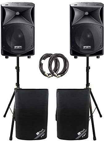 2 x FBT JMAXX 114A 1800W Active 2 Way Speaker Sound System PA Bundle