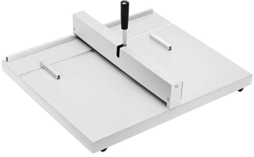 VEVOR Rillmaschine 460 mm, Manuelle Nutmaschine 635 mm x 535 mm x 155 mm, Creasing Maschine 9,5 kg, Bürobedarf und Schreibwaren mit Arbeitssparender Griff, Falzmaschine für Dateien, Karten