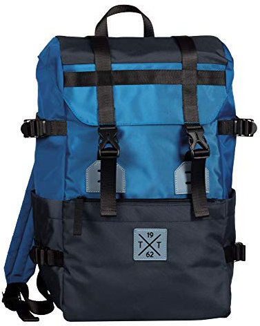 TOM TAILOR bags STUART Herren Rucksack L, mixed blue, 36x18x47