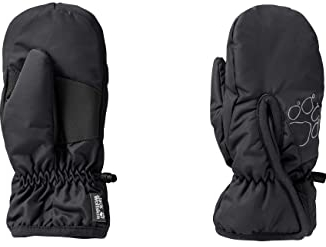 Jack Wolfskin Unisex Kinder EASY ENTRY MITTEN K Fingerhandschuhe, black, 128