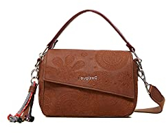 Desigual Damen Bols_deja Vu Phuket Mini Hand Bag, Brown, Einheitsgröße EU