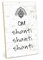 TypeStoff Holzschild mit Spruch – Shanti – im Vintage-Look mit Zitat als Geschenk und Dekoration zum Thema Yoga, Entspannung und Wellness - HS-00751