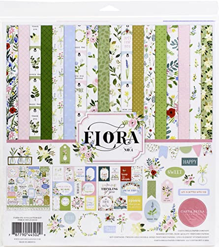 Echo Park Paper Company CBFLN135016 Flora No.4 Sammelset, Papier, 12-x-12-Inch