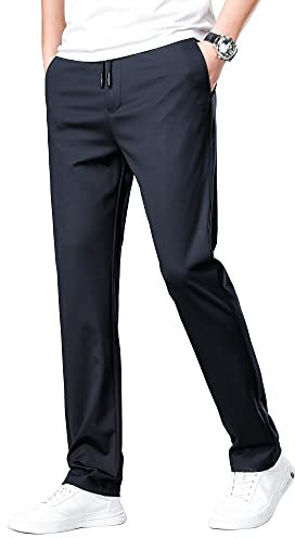 ziilay Golfhose Herren Lang Jogginghose Sporthose Sweathose leichte Sommerhose Vier-Wege Stretch 8163bDBL31W30L