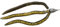 Huchen Zopf handgearbeitet - Schwarz|Gold Bullet 40g 3 Arme Bullet 17cm