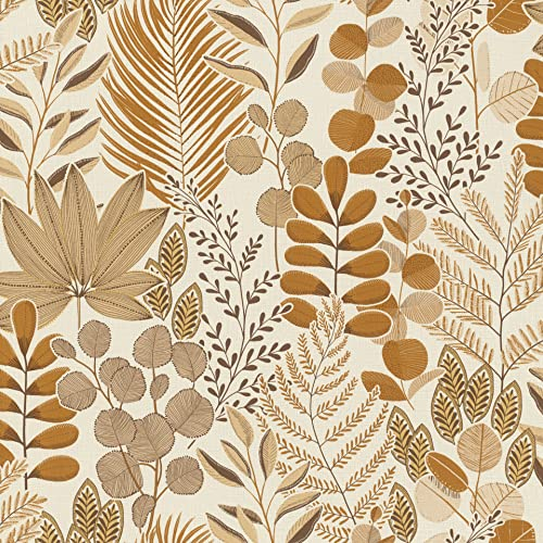 Rasch Tapeten Vliestapete (Botanical) Beige braune 10,05 m x 0,53 m Selection Vinyl/Vlies 465327