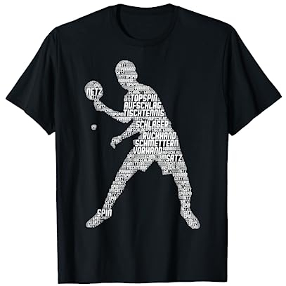 Tischtennis Ping Pong Kinder Jungen Männer T-Shirt