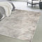 Mazovia Modern Teppich - Vintage Abstract Muster - Weich Teppich für Wohnzimmer, Schlafzimmer, Esszimmer - ÖKO-TEX Wohnzimmerteppich Shrink Polyester – Kurzflorteppich Grau Beige 80 x 150 cm