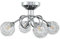 vidaXL Lámpara de Techo con Pantallas de Alambre 4 Bombillas LED G9 Iluminación Colgante Sala de Estar Dormitorio Restaurante Interior