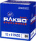 RAKSO Stahlwolle fein 00-96 Pads - 12x8 Stk. - glättet Hölzer, Reinigung Kunststoffjalousien, Gartenmöbel, Aluminium aufpolieren
