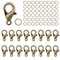 Kettenverschluss, 100 Stück Armband Verschluss mit 200 Biegeringe, Ketten Verschlüsse, Schmuckverschluss, Karabinerverschluss, Verschlüsse für Schmuckherstellung (Kupfer)