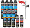 Isolbau Kit de colle isolante pour EPS & XPS - Avec 7 mousses adhésives WDVS (750 ml), 2 nettoyants en mousse PU et 1 pistolet à mousse