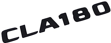 ANUTE 3D ABS Schwarz Auto Klebebuchstaben Kofferraum CLA220 4MATIC Emblem Abzeichen Aufkleber Kompatibel mit Mercedes CLA 220 AMG C117 W117 Zubehör (Color : CLA180 Glossy Black)