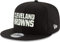 New Era NFL 9FIFTY Black White Adjustable Snapback Hat Cap One Size Fits All (Cleveland Browns), Schwarz, Einheitsgröße