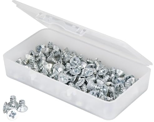 SNOLI Ski Binding Screw, 5,5 x 9,5 mm, 100 Stück, Zubehör, Sport, Mehrfarbig (Mehrfarbig), Einheitsgröße