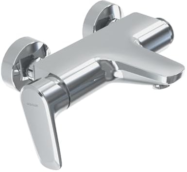 Vigour Einhand-Wannenarmatur ohne Brausegarnitur, derby style, Chrom, Badarmatur, Badewanne