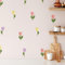 Klebekerlchen® | Wandtattoo Kinderzimmer Mädchen & Junge, Wandsticker selbstklebend, wiederverwendbare & rückstandsfreie Kinderzimmer Deko – Wandtattoo Tulpen Sticker (Set mit 18 Motiven)
