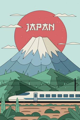 Japan Mj Fuji Eki Stamp Collecting Notebook 6x9 100 Plain Pages With A Small Section To Add Details Notepad Journal Diary Pad Scrapbooking