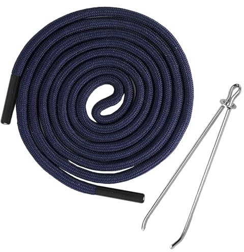 Cordon de Rechange pour Sweat à Capuche,140cm Ficelle de Serrage Universel,Drawstring,avec enfile-Corde,Cordons de Rechange de Serrage,Cordons de Rechange Universels,Bleu Marine