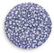 Wade WA967025BLU Eton Assiette plate avec motif fraise bleue, fabriquée en faïence, conçue au Royaume-Uni, fabriquée à Stoke-on-Trent, 28 cm, bleu