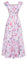 GRACE KARIN Womens A Line Dress Tie Front Slit Summer Beach Holiday Maxi Long Floral Dress CL0213-04/purple Pink Flowers XL