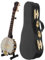 Cabilock Banjo-Ornament Aus Holz Miniatur-instrumentenmodell Mit Koffer Banjo-Dekoration Für Zuhause Banjo-Modell Geburtstag