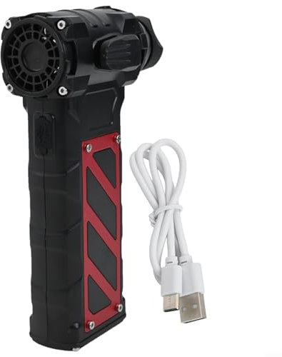 MeevrgR Mini souffleur à air comprimé 110 000 tr/min, alimenté par turbo, portable, pour voiture, clavier, PC, ordinateur portable (noir)