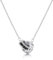 Linawe Collier avec pendentif en tourmaline et pierres précieuses, colliers noirs en argent pour femmes, pendentif en acier inoxydable, chaîne en cristal de naissance, bijoux en argent