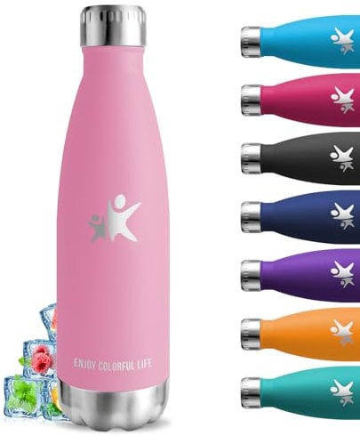 Botella Agua Acero Inoxidable, 750ml Botella Termica, sin BPA, Cantimplora Acero Inoxidable, A Prueba de Fugas, Garrafa Termica, Aislamiento al Vacío, Botellas para Escuela, Cafetería, Oficina