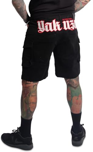 Yakuza Herren Black Tar Cargo Shorts