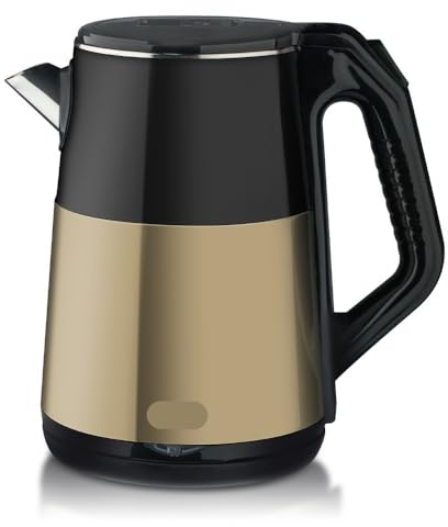 Stainless Steel Electric Kettle 2.5L - Automatic, Large Capacity, Multi-Functional With Overheat Protection(Gold)