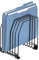 Fellowes Workstation Black Wire Rack 7-Section File Organizer (68112)