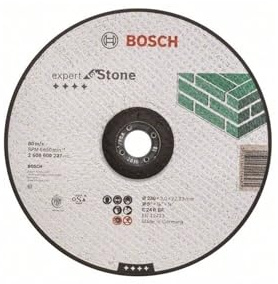 Bosch Professional 2608600227 Schleifzubehör Trennscheibe 230 x 3 mm F.Stein, Blau