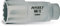 Hazet 880TZ-22 Douille carré creux 10 mm/profil traction à 12 pans extérieurs Taille 22 longueur 70 mm