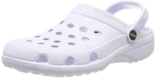 Beco Damen Clogs Leichte Badeschuhe Wohlfühlpantoletten, Zoccoli Unisex-Adulto, Bianco, 36 EU