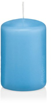 Stumpenkerzen Eisblau, 50/80 mm, 24 Stück, 218108