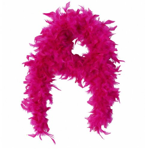 Federboa / Federschal Deluxe pink / rosa - Feder Boa für 20er Jahre Party, Karneval, Fasching, Charleston , Varieté - ca. 200 cm lang - ca . 100 gr.