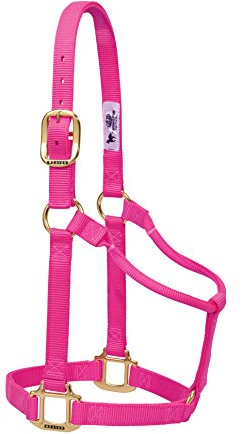 Weaver Leather Original Pferdehalfter, Nylon, Nicht verstellbar, groß, Pink (Diva Pink)