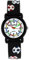 Pacific Time Kinder-Armbanduhr Lernuhr Fussball Jungen analog Quarz schwarz 820135