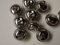 10x Glöckchen Glocke 32mm Schellen mit Öse (Silber)