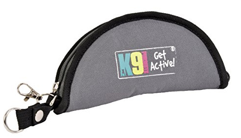 K9 Pursuits Treat Holder Activity Belt with Travel Bowl, Grey | Treat Storage, Includes Travel Bowl, Adjustable Belt, Ideal for Training and Walks, Hands Free Design
