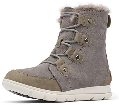 Sorel stivali invernali da donna, SOREL EXPLORER JOAN, Grau Quarry X Schwarz, 38 EU