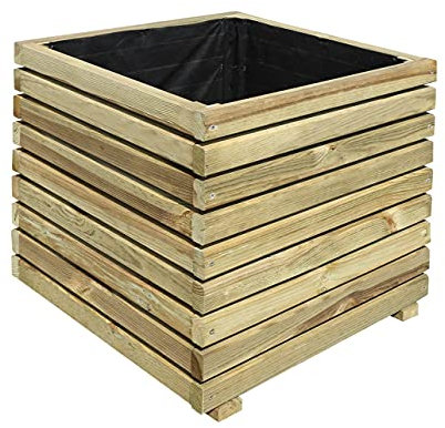Burger Bac à Fleurs carré en Bois KÜB - 91 L - Cerland