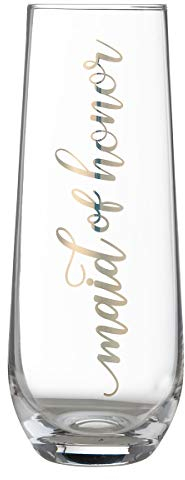 Lillian Rose Gold Maid of Honor Champagnerglas ohne Stiel, 14,6 cm