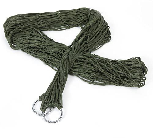 Camping Reise Hängematte Nylon Mesh Seil Schlafen Hängen Bett Garten Schaukel Hängesessel