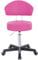 1stuff® Profi Rollhocker XL mit Rückenlehne - große Sitzfläche - Sitzhöhe verstellbar bis ca. 70 cm - Arbeitshocker Studiohocker Drehhocker Küchenhocker Kosmetikhocker Bürostuhl - pink