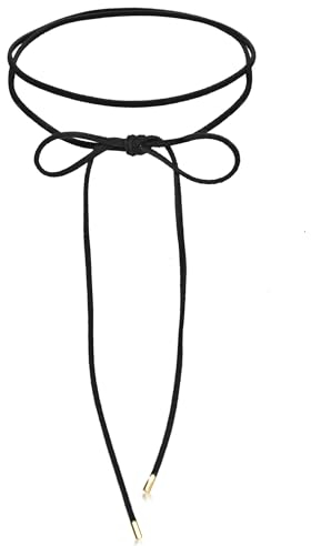 Elli Halskette Damen Choker Schleife Trend Blogger mit Veloursleder Schwarz in 925 Sterling Silber