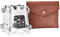 KonvoySG Wood Burning, Stainless Steel, Camping Stove.Compact Folding Collapsible and Lightweight. Ideal for Backpacking or Camping with Leather Carry Pouch