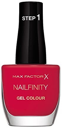 Max Factor Smalto Unghie Nailfinity Gel Colour, Smalto a Lunga Tenuta Effetto Gel, 300 Ruby Tuesday
