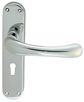 Carlisle Brass CBL11CP IBRA Lever ON Backplate-Lock 57MM C/C, Polished Chrome